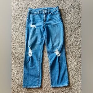 Old Navy High-Waisted OG Loose Distressed Jeans Size 12